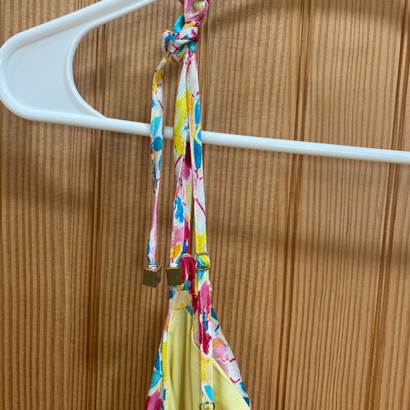 BCBG Yellow and Pink Floral Dress - Picture 5 of 5